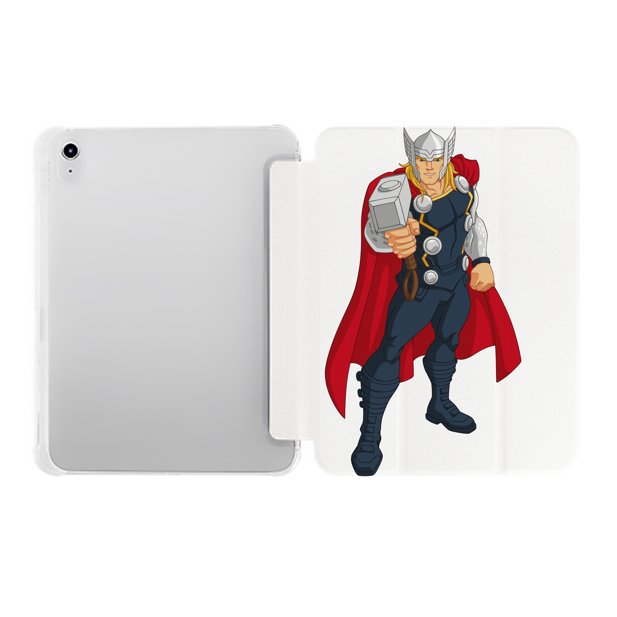（画像用） アベンジャーズ The Avengers IPad ケース ペン収納付き 三つ折りスタンド PUレザー×シリコン 対応機種9.5/10.5/10.9インチ